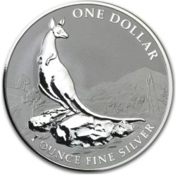 1 oz silver $1 KANGAROO 2013