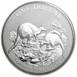 RAM 1 oz silver $1 KANGAROO 2013 BU