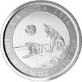 3/4 oz silver Howling Wolves 2016 $2 