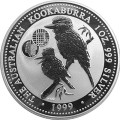 1 oz silver KOOKABURRA 1999 $1 Privy SPAIN bu