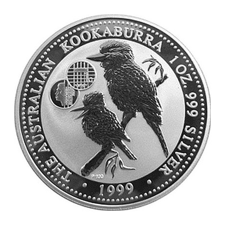 1 oz silver KOOKABURRA 1999 $1 Privy SPAIN bu
