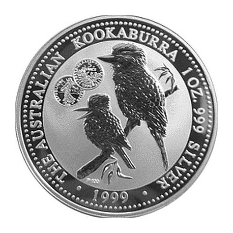 1 oz silver KOOKABURRA 1999 $1 Privy NETHERLANDS bu