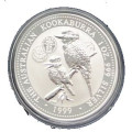 1 oz silver KOOKABURRA 1999 $1 Privy FINLAND bu