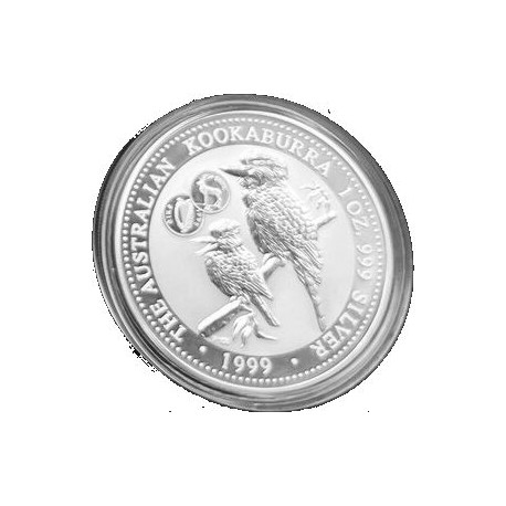 1 oz silver KOOKABURRA 1999 $1 Privy PORTUGAL bu