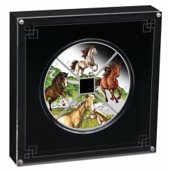 Year of the Snake Quadrant 2025 1oz Silver Proof Coloured Four-Coin Set