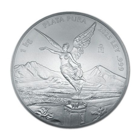 Mexico 1 kilo silver LIBERTAD 2024 bu