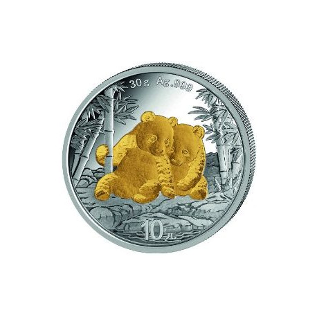 30 GR SILVER PANDA 2026 Yuan 10 COLOURED bu