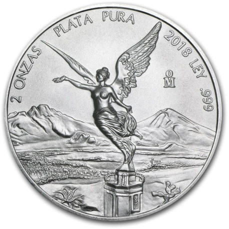 MEXICO 2 oz silver LIBERTAD 2018