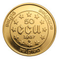 1/2 oz Gold 50 ECU 1987 BU