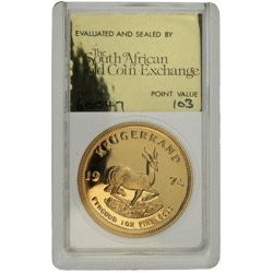 Gold Krugerrand 1/2 oz gold 1983 proof Graded 103