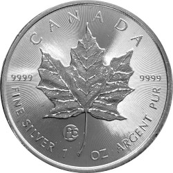 1 oz silver MAPLE LEAF 2016 Privy F15 bu in capsule