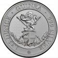 Guinea 1.25 oz silver STANDING LION 2022 £1.25 bu