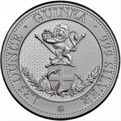 uinea 1.25 oz silver STANDING LION 2022 £1.25 bu