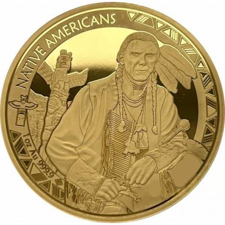 American Natives 1 oz gold HORSE 2024 CFA 3000 BU
