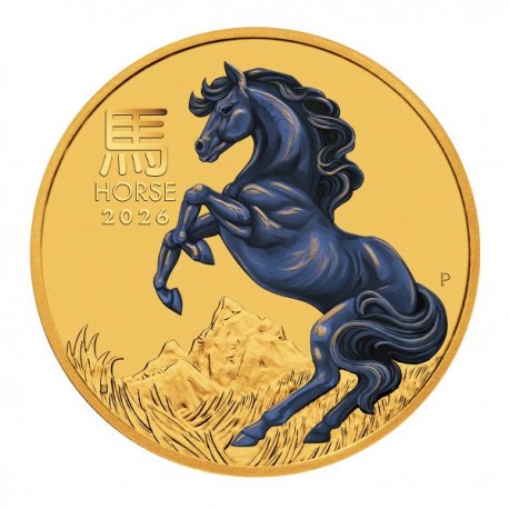 PM GOLD 1/10 oz Lunar 3 HORSE 2026 BU $10 Australia