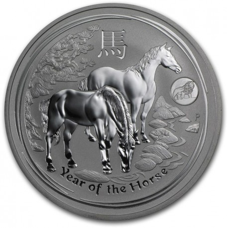 PM 1 oz silver Horse 2014 $1 bu 