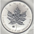 1 oz silver MAPLE LEAF 2009 $5 Privy OX