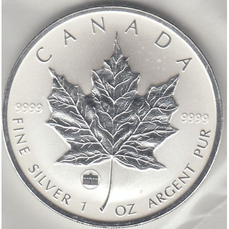 1 oz silver MAPLE LEAF 2009 $5 Privy OX