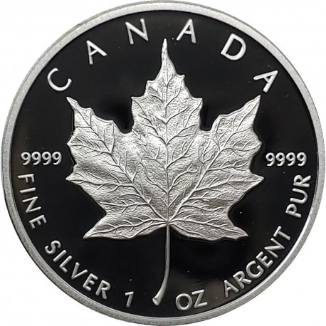 1 oz silver MAPLE LEAF 1989 $5 bu
