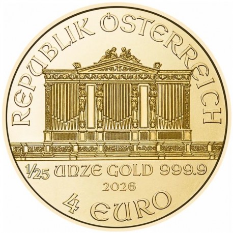 Austria 1/25 oz gold WIENER PHIHARMONIKER 2026 bu 4€