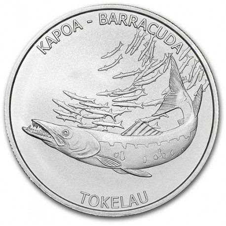 1 oz silver BARRACUDA 2017 TOKELAU