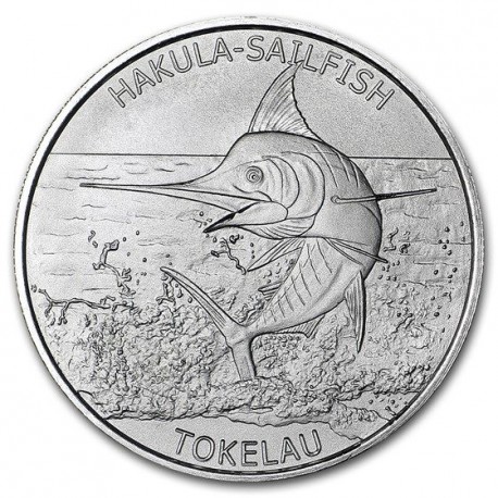 1 oz silver HAKULA SAILFISH 2016 TOKELAU
