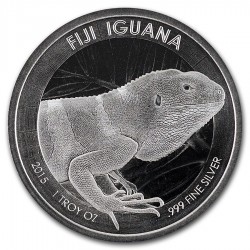 1 oz silver IGUANA 2015 FIJI $1 BU
