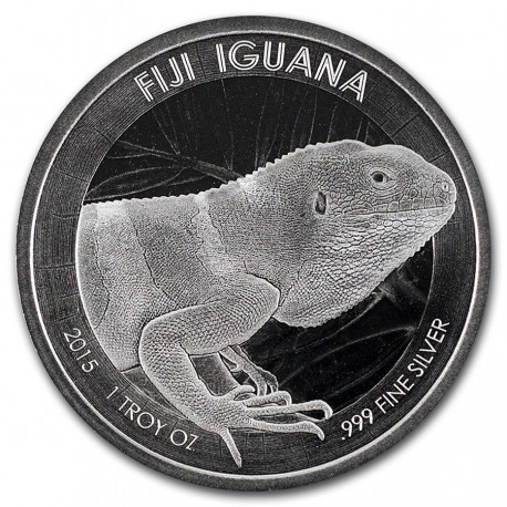 1 oz silver IGUANA 2015 FIJI $1 BU