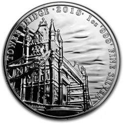 1 oz silver TOWER BRIDGE 2018 - Landmarks of Britain