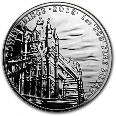 1 oz silver TOWER BRIDGE 2018 - Landmarks of Britain