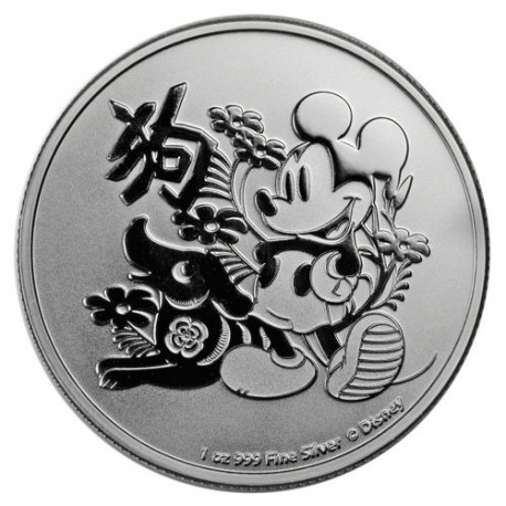 1 oz silver DISNEY 90th anniversary MICKEY