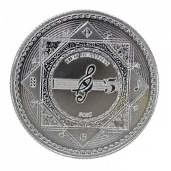 Tokelau 1 oz silver VIVAT HUMANITAS 2021 $5 BU Music
