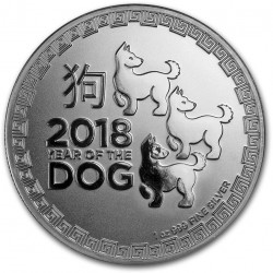 1 oz silver Niue Disney Year of the Dog 2018