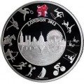 1 oz siver LONDON OLYMPIC GAMES 2012 $5 Proof