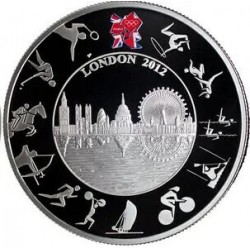 1 oz siver LONDON OLYMPIC GAMES 2012 $5 Proof