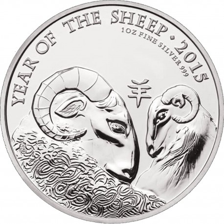 1 oz SILVER UK SHEEP 2015