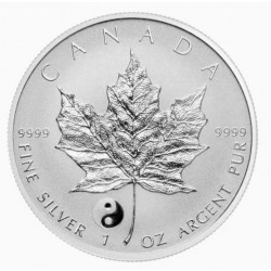 1 oz silver MAPLE LEAF 2016 Yin Yang