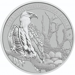 PM 1/2 oz PLATINUM WHITE-BELLIED SEA EAGLE 2022 $50 bu