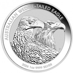 1 oz silver Perth Mint $1 WEDGE-TAILED EAGLE 2025 $1 BU