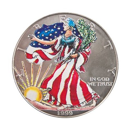 USA 1 oz silver U.S. Silver EAGLE 1999 $1 bu