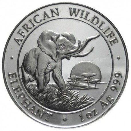 1 oz silver SOMALIA ELEPHANT 2004