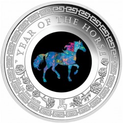 PM Australian Opal Lunar Series 2025 Year of the Snake 1oz Silver Proof Coin