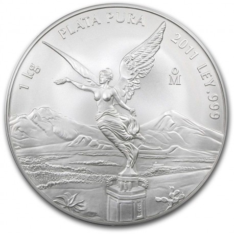 Mexico 1 kilo silver LIBERTAD 2011 BU