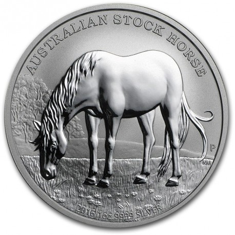 1 oz silver AUSTRALIAN STOCK HORSE 2017