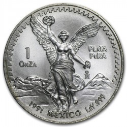 1 oz silver LIBERTAD 1991