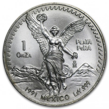 1 oz silver LIBERTAD 1991