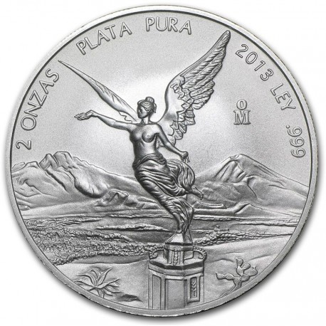 Mexico 2 oz SILVER LIBERTAD 2009 bu