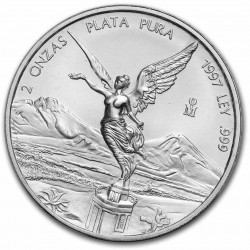 2 oz silver LIBERTAD 2011 bu