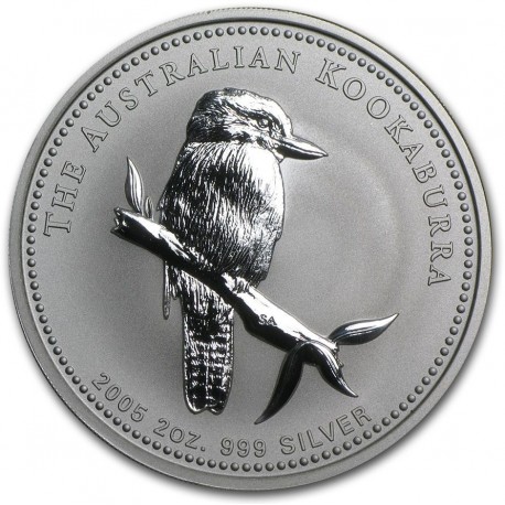 PM 2 oz silver KOOKABURRA 2002 BU $2 BU