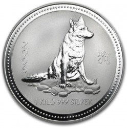 1 kilo silver Lunar 1 MOUSE 2008 $30 bu